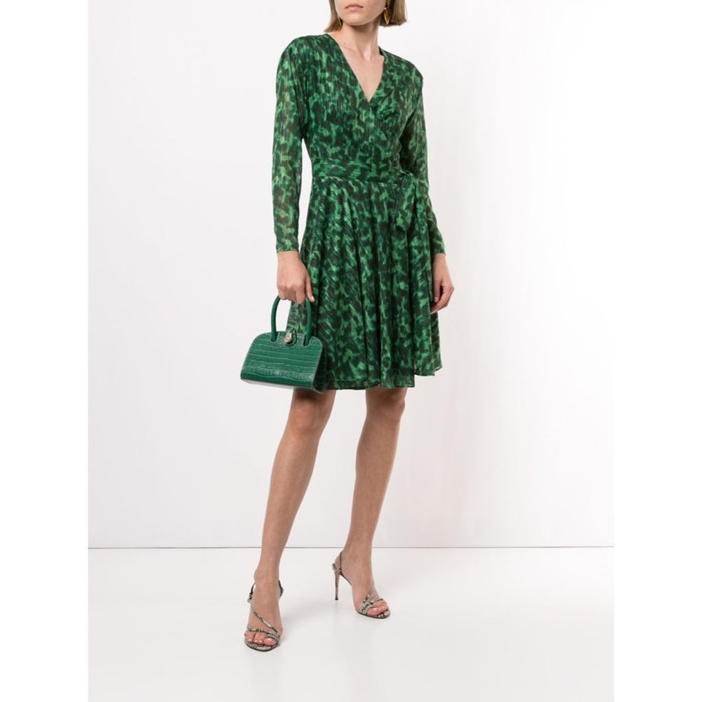Marchesa Green Midi Dress